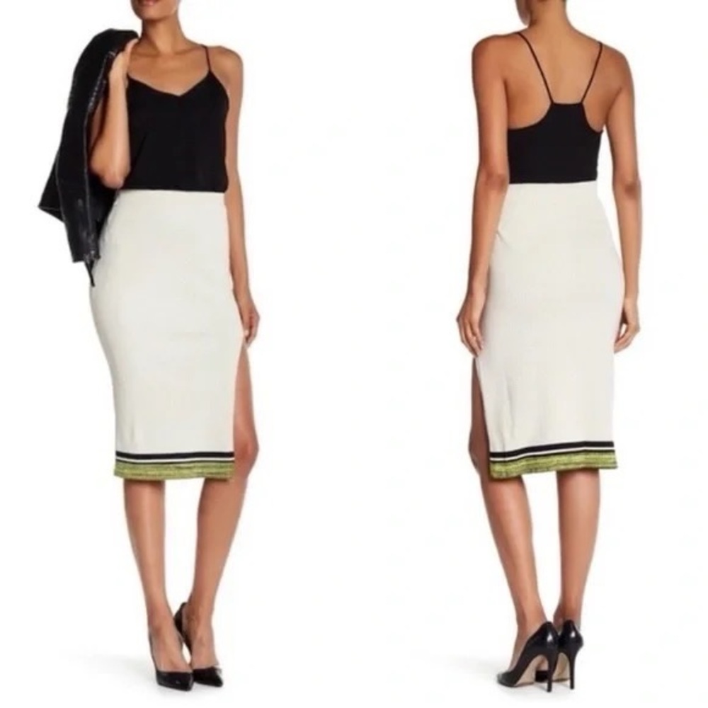 Rag & Bone Silver Birch Sheridan Skirt Ivory Size XS